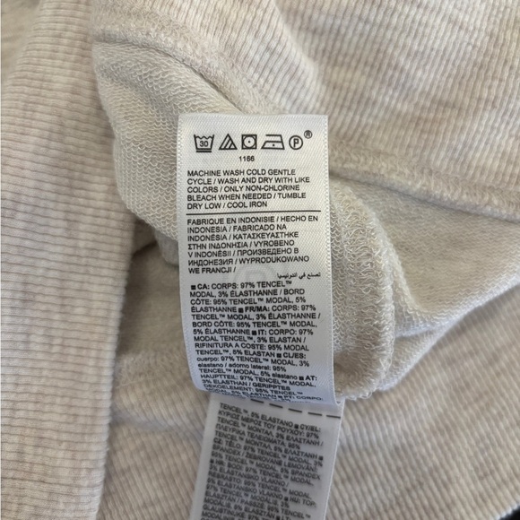 Athleta Women's Small Studio Barre Top Cowl Neck Balletcore Loungewear Layer - Picture 9 of 12